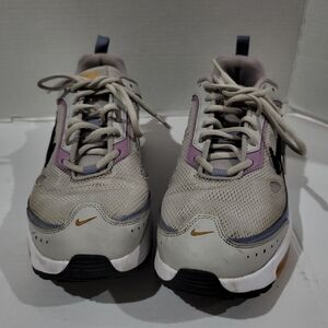 Nike Air Max AP Womens Size 11 Gray Blue Gold Athletic Running Shoes Sneakers